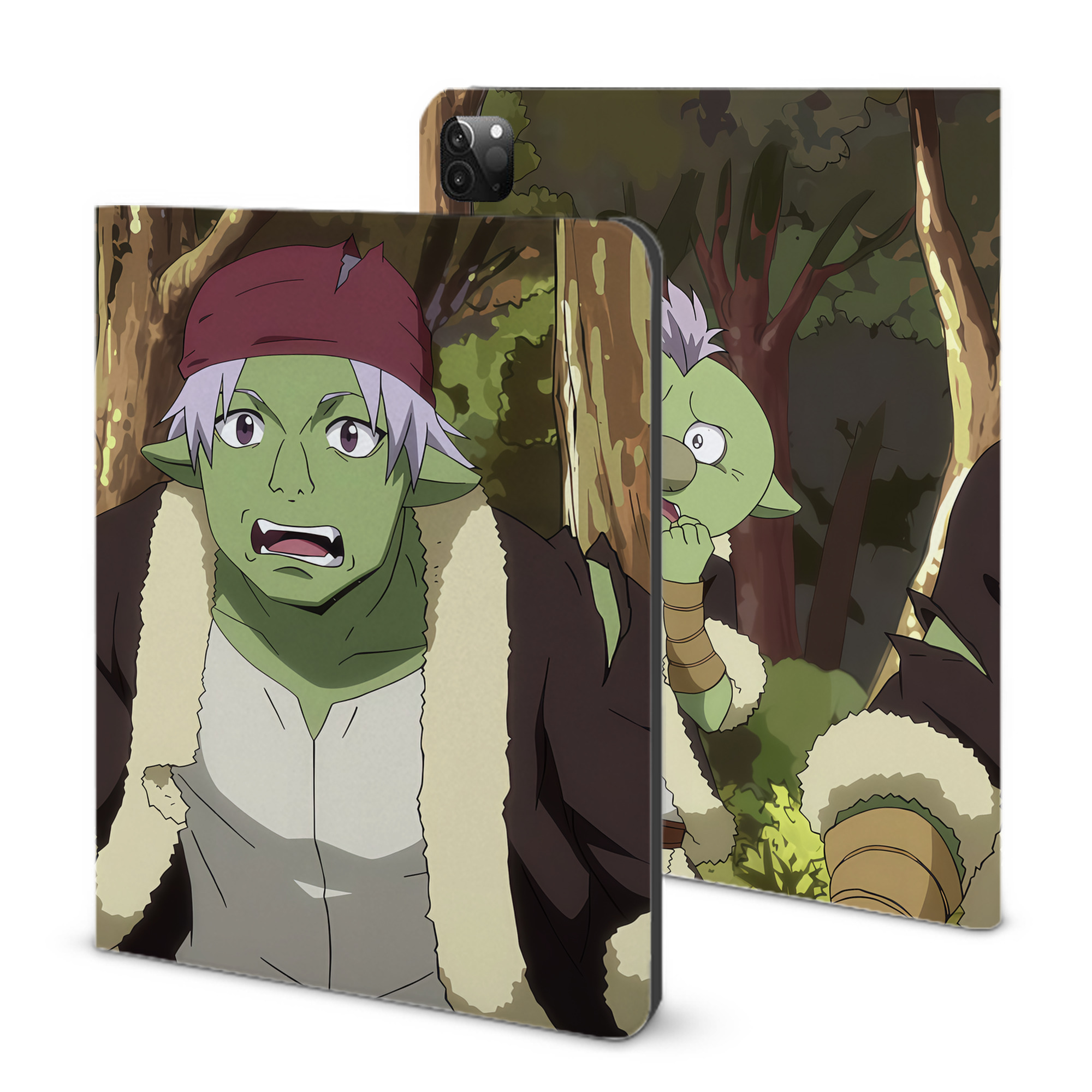 （画像用） 転スラ Regarding Reincarnated to Slime IPadケース ペンホルダー付き ブックスタイルデザイン